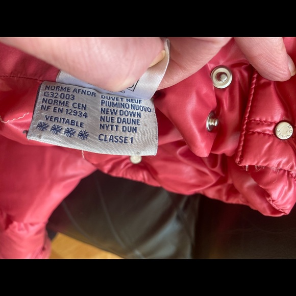 AUTH MONCLER down Jacket/ coat Sz 1 Moncler sz 4/XS US=38 Italy - Picture 8 of 8